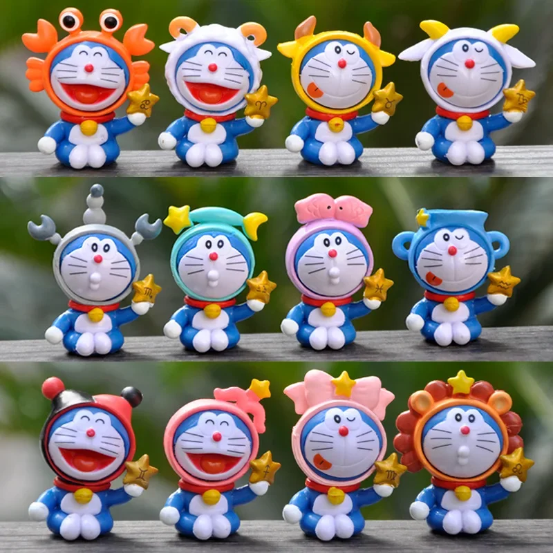Doraemon Nobita Nobi Shizuka Minamoto Takeshi Gouda Suneo Honekawa Dorami Actionfiguren Spielzeug Blaue Katzenpuppen Geburtstagsgeschenke Dekoration