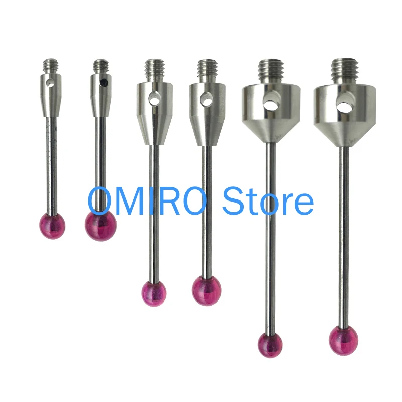 M3 Three Coordinate CNC Measuring Needle M4 Ruby Ball Probe M5 Renishaw Measuring pin Machine Tool Measuring Needle