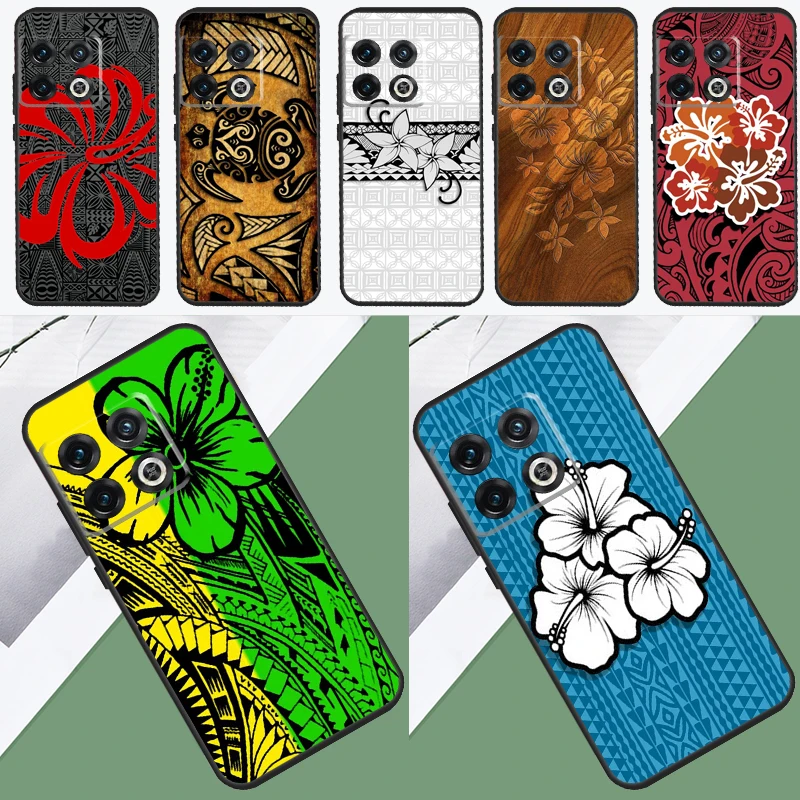 Maori Samoan Polynesian Tribal Case For Oneplus 10T 10R 9RT 8T 8 9 10 Pro Back Cover For Oneplus Nord 2T N10 N20 CE 2