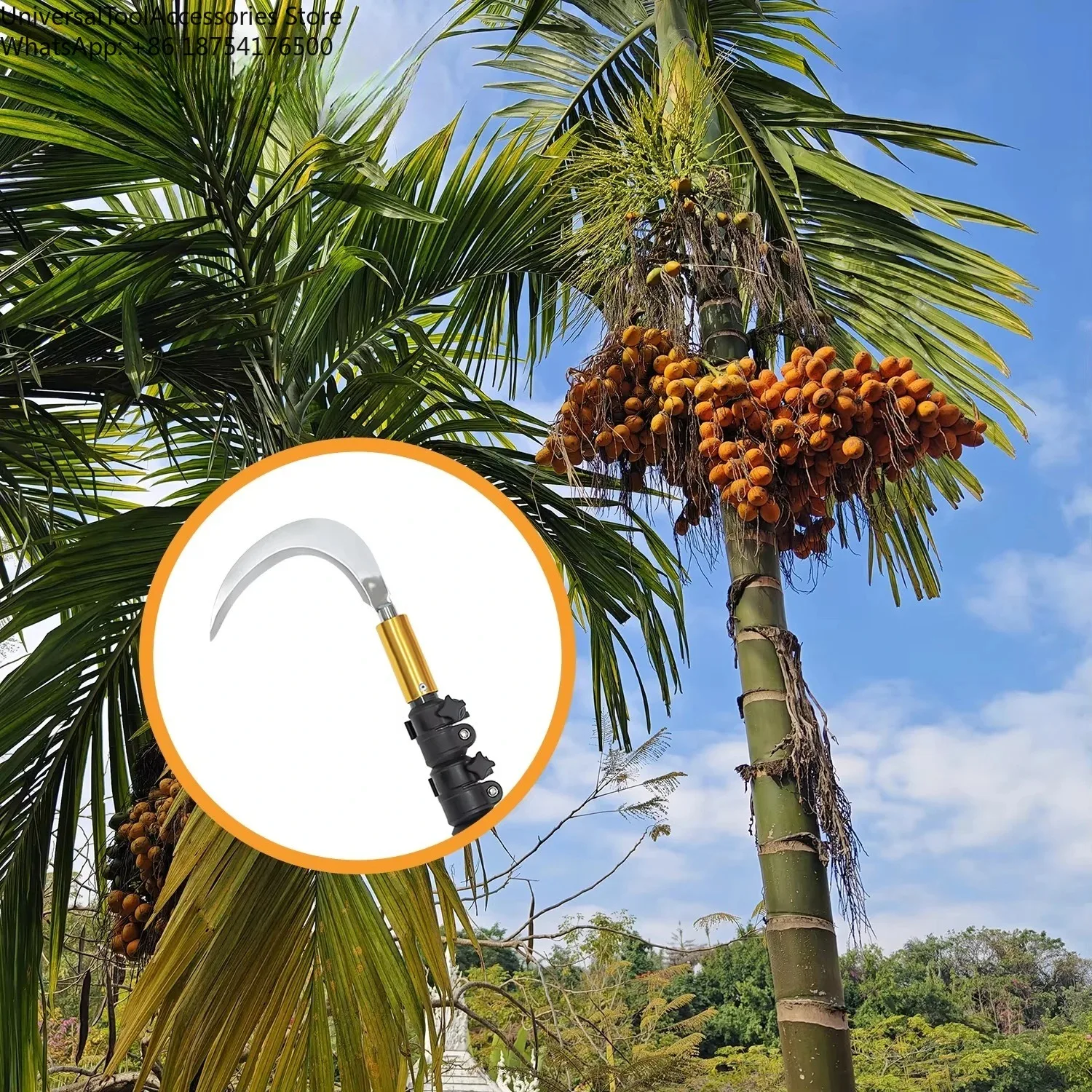 

18m 20m Coconut Hook Picking Pole HITECH HARVESTER Carbon Fiber Telescopic Areca Nut Harvesting Pole