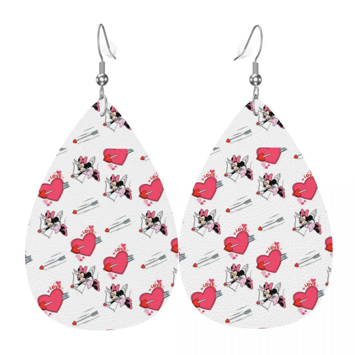 

Custom Funny Minnie Mouse Leather Earrings for Women Dangle Earrings Jewelry Accessories