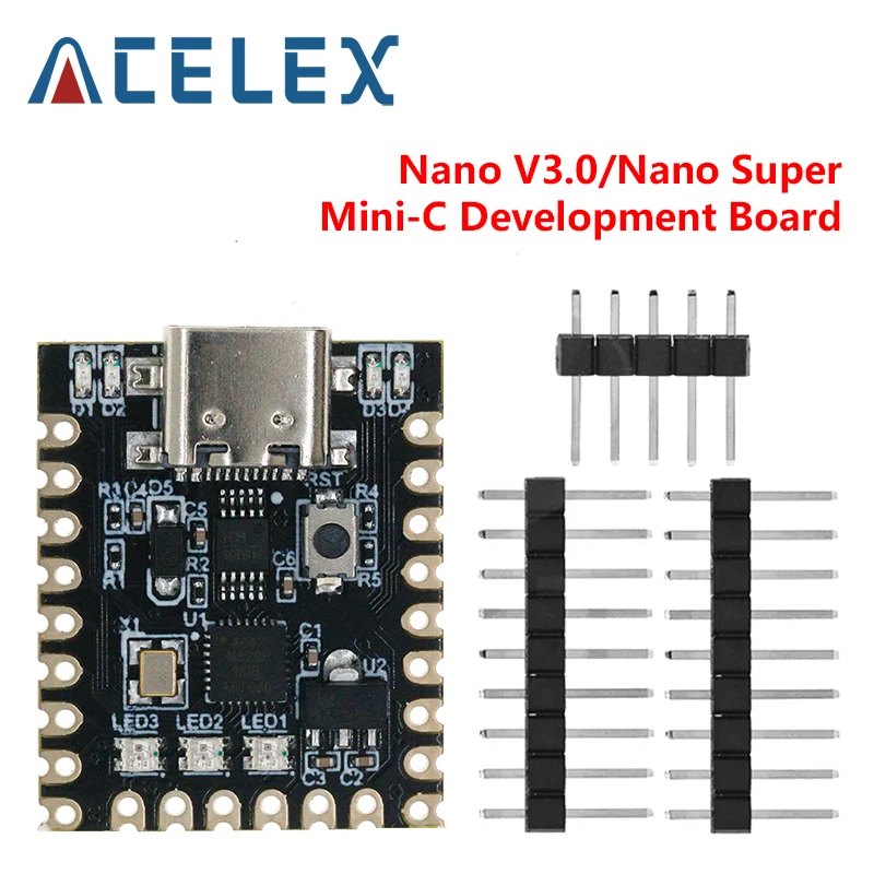 NANO V3.0 / Nano SuperMini Type-C Development Board Atmega328p Chip Ch340 Serial Port For Arduino