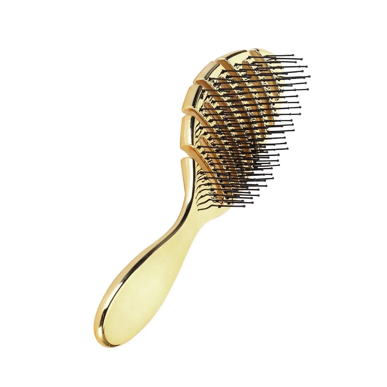 Peigne à tête d'huile vintage, brosse de massage du cuir chevelu pour le dos et les cheveux bouclés, poignées, outil de coiffure pour salon