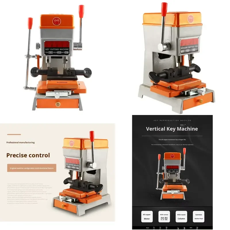 2026 Precision Multifunctional Vertical Key Cutting Machine Locksmith Supplies Equipment Manual Industrial Machinery