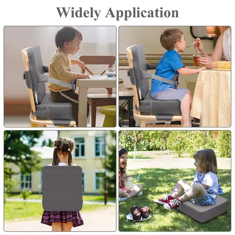 ABGE-Booster Seat For Dining Table-Toddler Compatible-Adjustable Strap Design For Kitchen Chair-Seating Solution