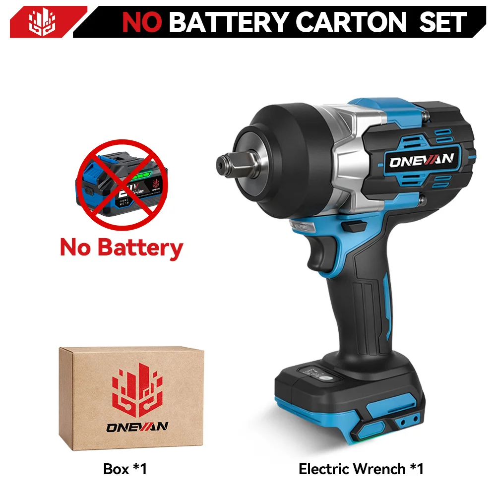 ONEVAN 2800N.M Borstelloze Elektrische Slagmoersleutel 1/2Inch Draadloze Momentsleutel Schroevendraaier Power Tool Voor Makita 18V Batterij pin