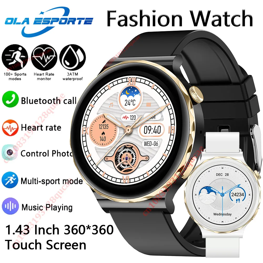 

2026 ECG+PPG Fashion Smart Watch Women Heart Rate Blood Pressure Sleep Monitor IP68 Waterproof Bluetooth Call Smart Watch Ladies