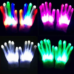 ColorFlashing Color Changing Luminous Gloves Stage Cheer Cool Led Gloves Night Running Bar Atmosphere Props Glowing Party