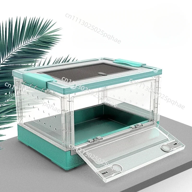 Folding Pet Feeding Box for Hedgehog Honey Bag Flying Squirrel Horned Frog Snake Spider Hermit Crab Hamster Rutin Chicken
