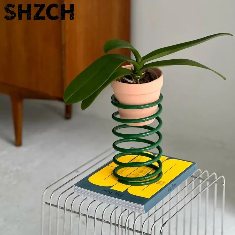 Ins Korean Flower Stand Creative Plant Riser Balcony Greenery Decor Shelf Stylish Indoor Pot Base for Home and Garden Decoration