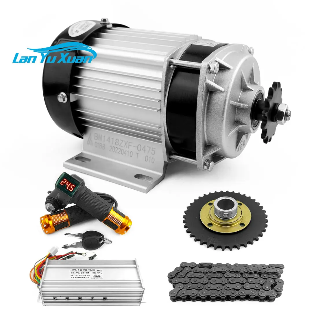 48V 750W Brushless gear dc electric tricycle motor kit for Motorcycle rickshaw pedicab Conversion kits