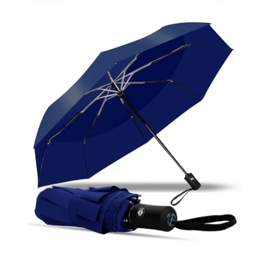 

Compact Travel Umbrella, Folding Small Mini Windproof Umbrella, Lightweight Portable Parasol for Backpack Purse, Car Backpack P
