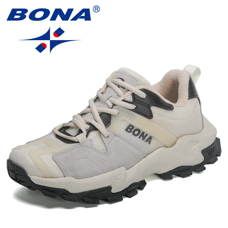 BONA 2023 New Designers Classics Running Shoes Sneakers Man Sports Training Tennis Walking Athletic Shoes Men Jooging Footwear