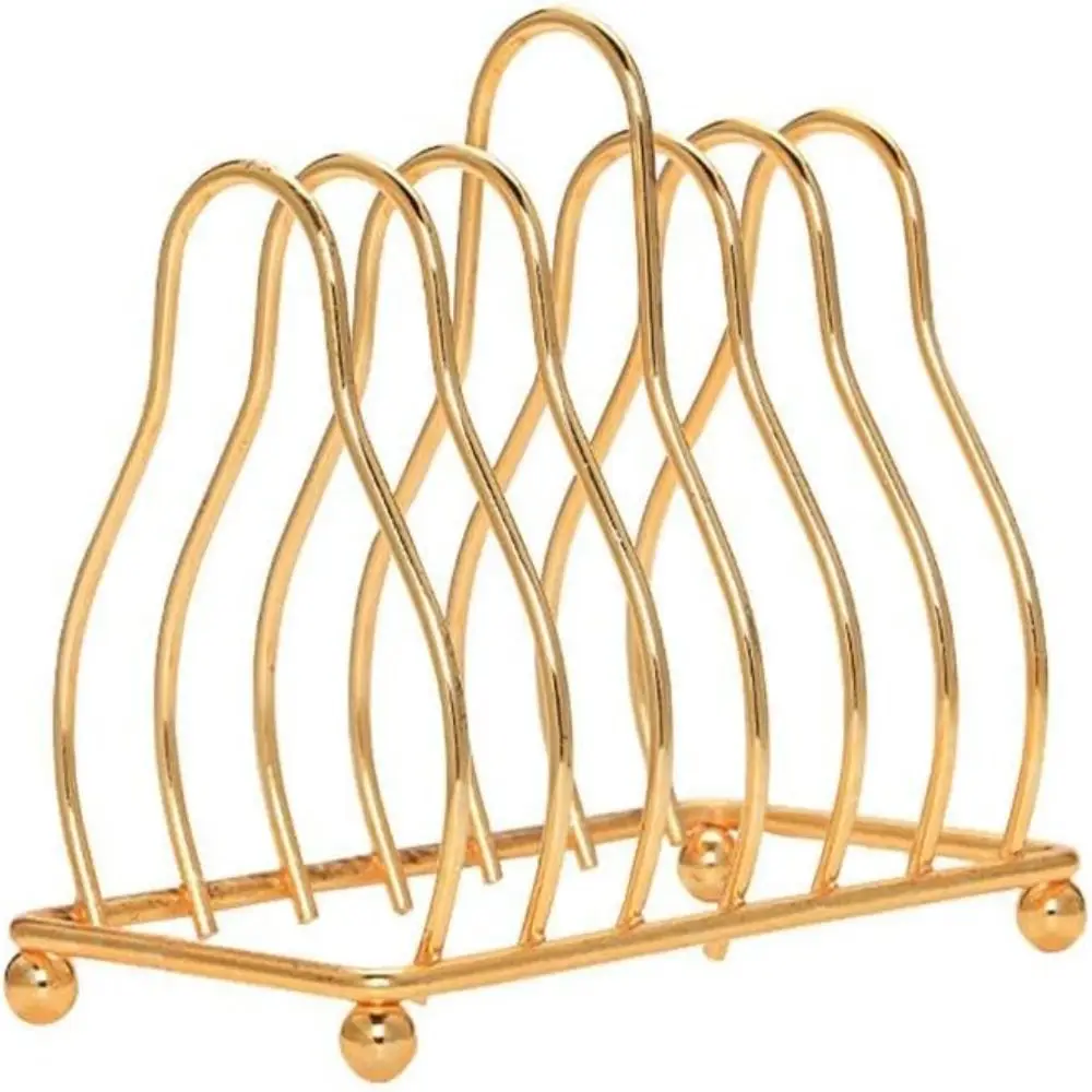 New Iron Toast Rack Golden 5.1 Inches Storage and Drainage Rack Small Bowl Holder Kitchen