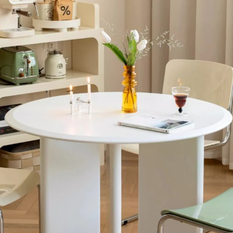 Modern White Dining Table Round Design Small Nordic Dining Table Home Kitchen Stol Do Jadalni Living Room Furniture