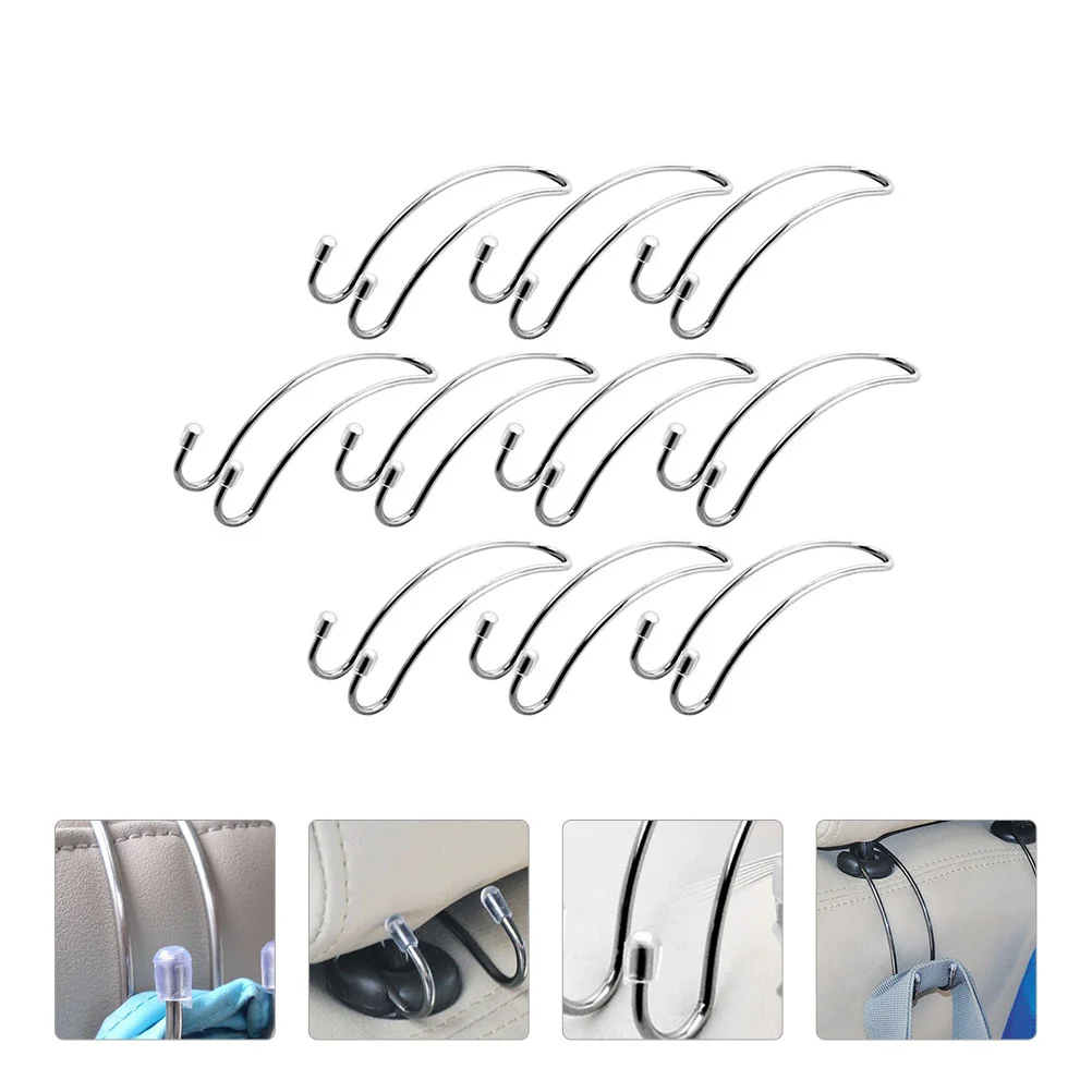 Heavy Duty Clothes Rack Seat Organizer Storage Hook Tote Car Hooks Universal Back