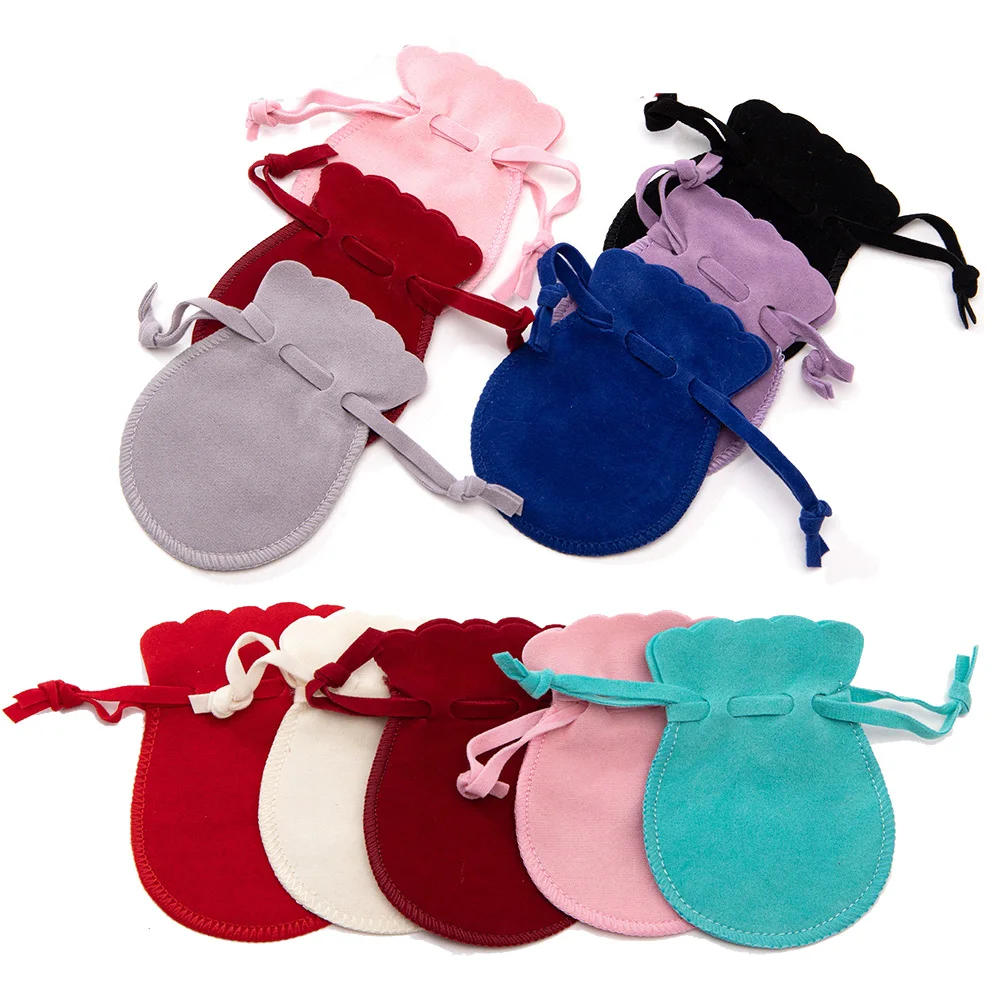 10pcs Velvet Drawstring Bag Pouch String Sachet for Jewelry Organizers Gift Small Businesses Packaging Candy Gift Storage Supply