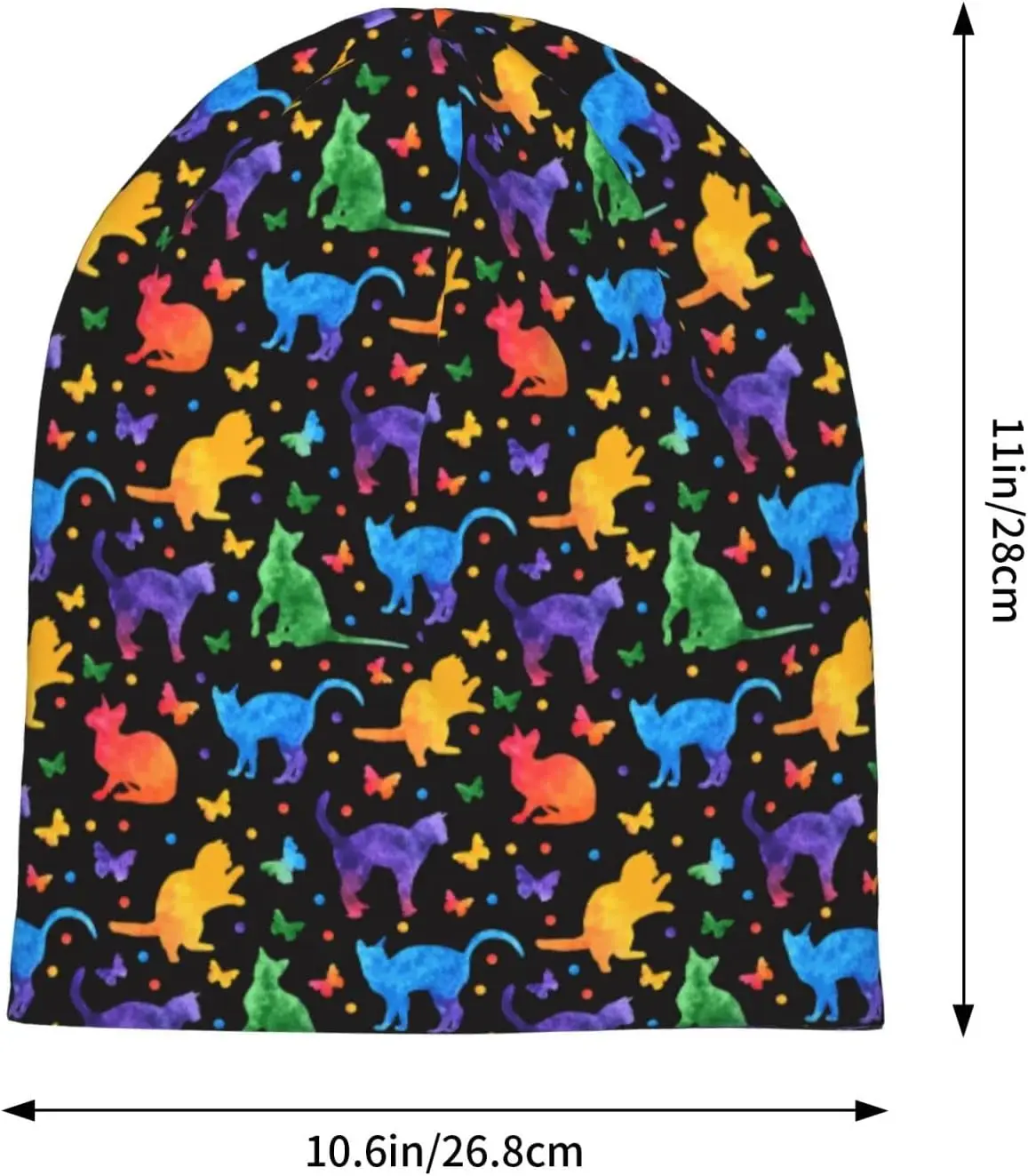 Alpaca Llama Beanie Hat Slouchy Knitted Chemo Thin Skull Cap for Women Men Running Stretch Knit Beanies Print Beanie