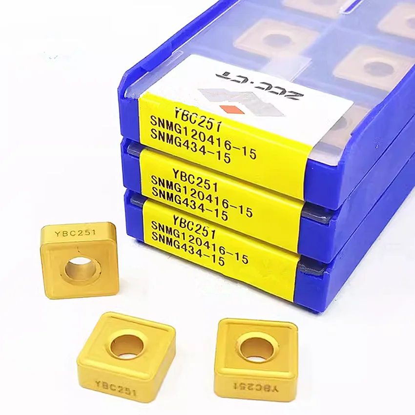 SNMG120416 YBC251/SNMG120416-15 YBC251 SNMG120416 SNMG434 ZCC.CT CNC carbide inserts Turning inserts For Steel P10-P30