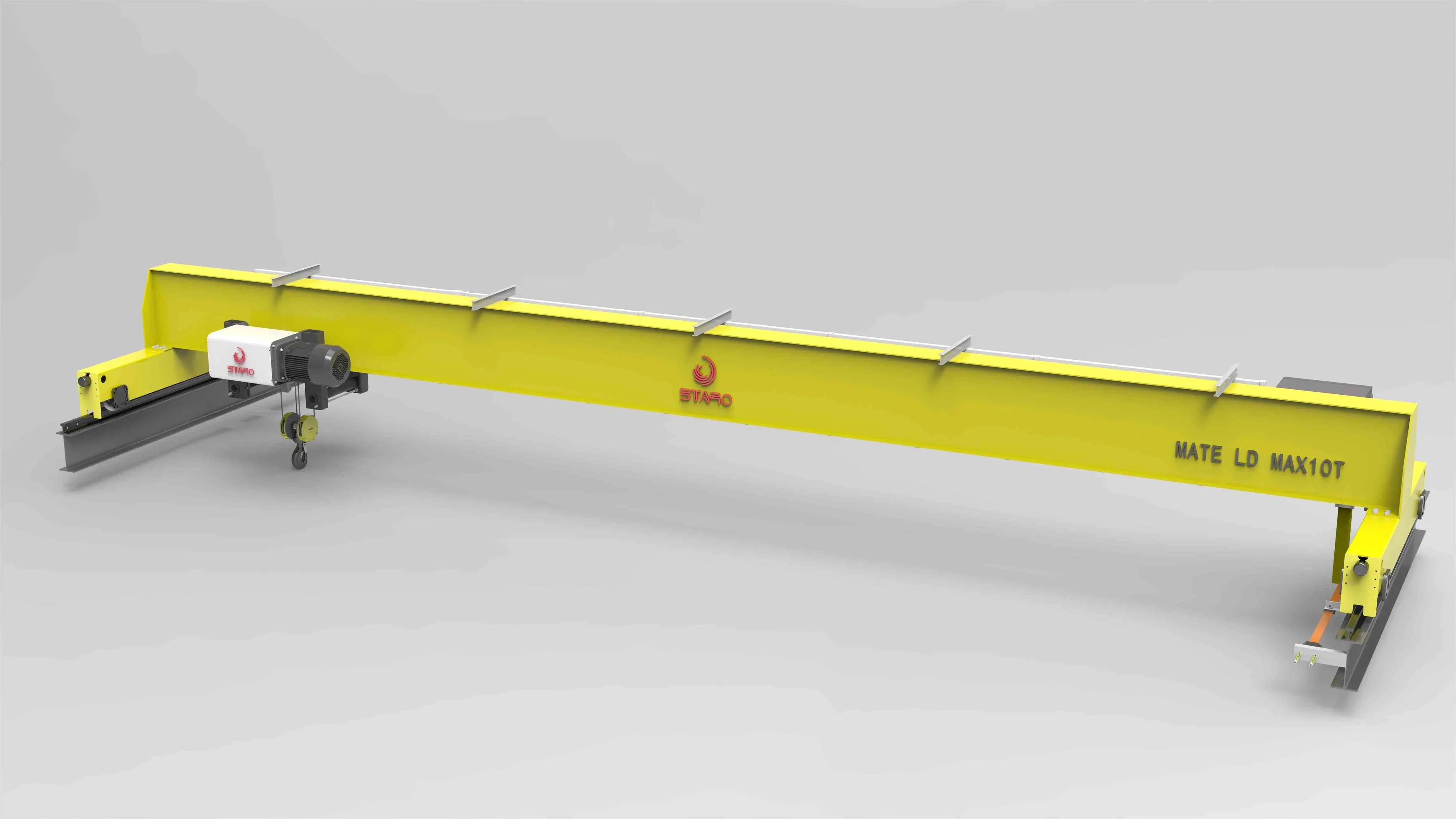 Space-saving small bridge crane 3 Ton Single girder overhead crane European electric EOT crane