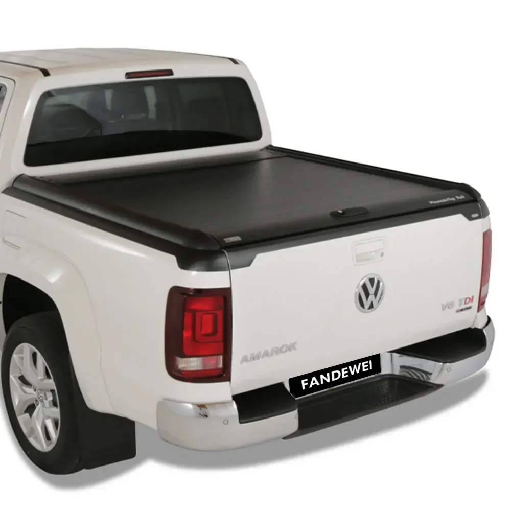 

TAPA RETRACTIL MANUAL MOUNTAIN TOP BLACK roller lid shutters for Volkswagen Amarok V6 Doble Cabina pickup truck tonneau covers