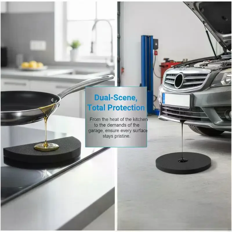 2PCS Oil Drain Splash Pad Lightweight For Resist Transmission Fluid Splash Pad For Car Changing Oil Transmission Drain Pan