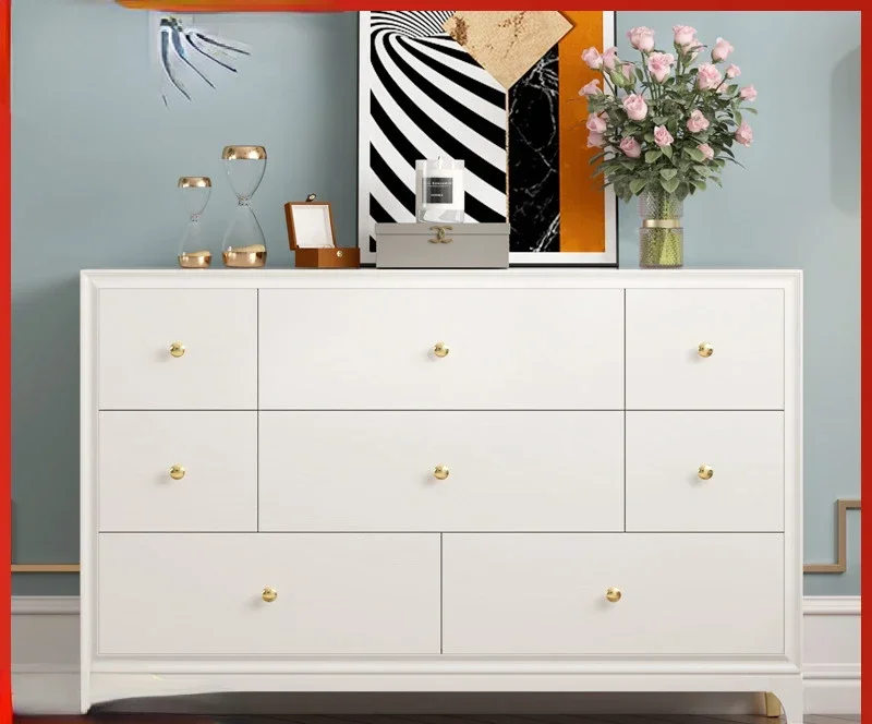 

Solid Wood Light Luxury Modern Minimalist Living Room Storage Wall Locker
