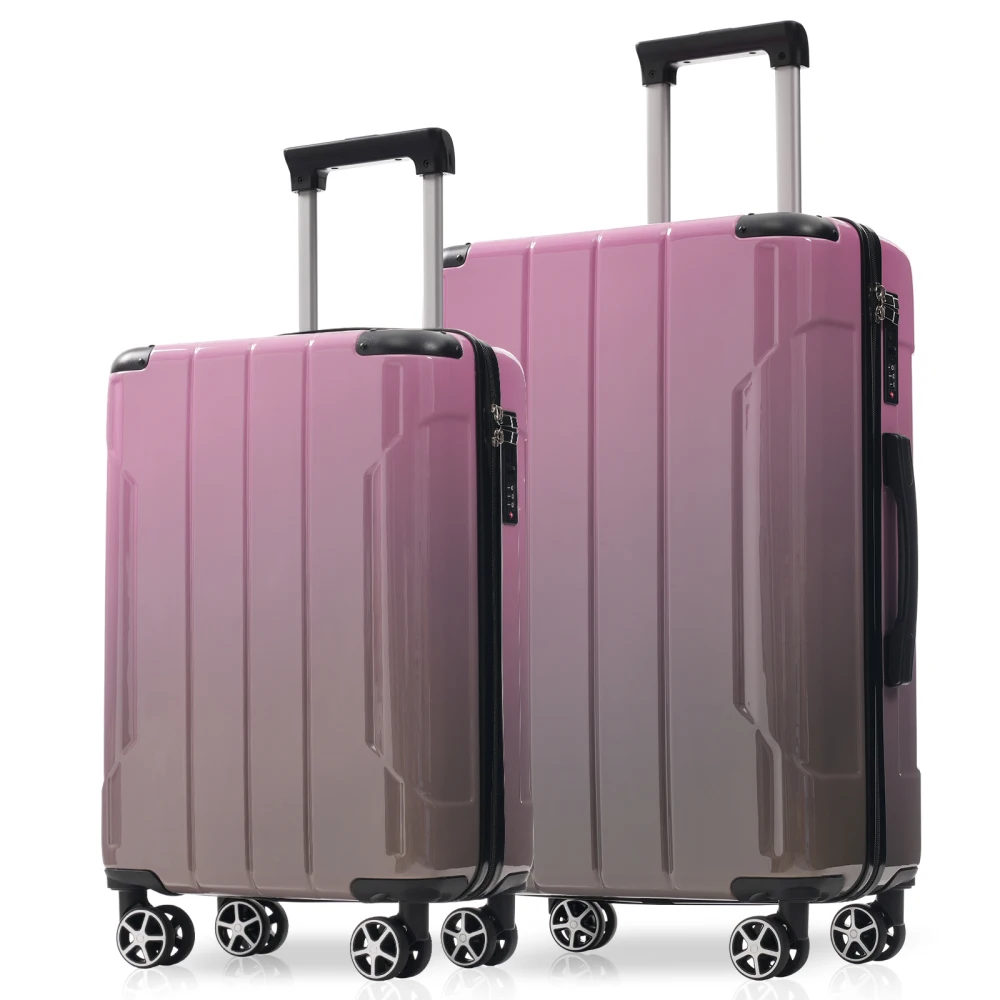 

Luggage Sets 2 Piece Suitcase Set with Spinner Wheels, Built-in TSA Lock, Foldable Duffel Bag for Travel Men & Women