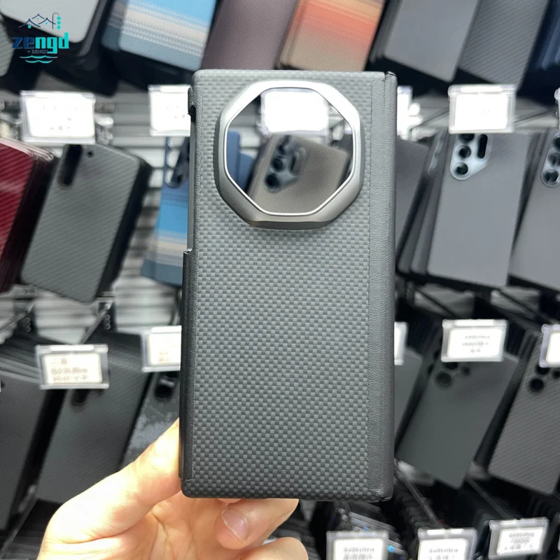 

Противоударный чехол для телефона Huawei Mate XT из арамидного волокна (кевлар) — ультратонкий, плотность 1500D, устойчивый к царапинам