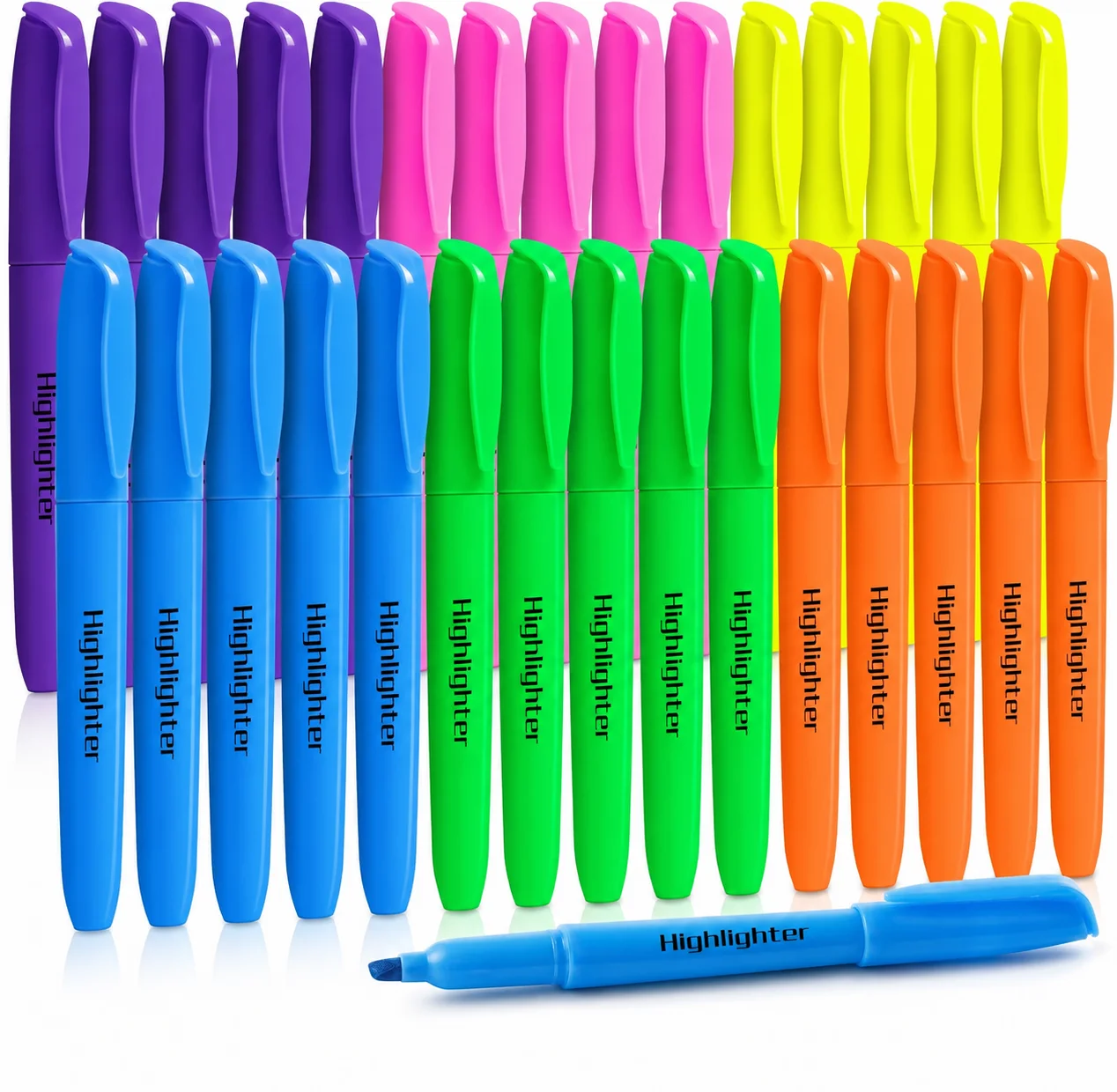 Marcadores Resaltadores de 6/12 Piezas, 6 Colores, Sin Manchas, para Maestros, Estudiantes, Aula, Material Escolar para Adultos y Niños