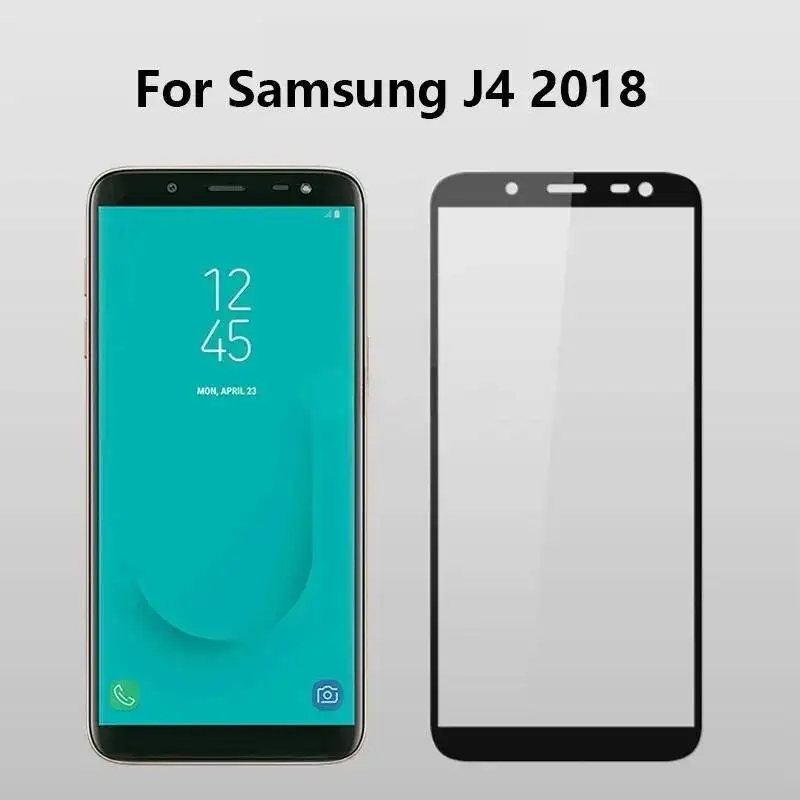

Tempered Glass for SAMSUNG J4 J6 J8 Plus Tempered Full Glue Screen Protector For Samsung J4plus J6plus 2018 Glass