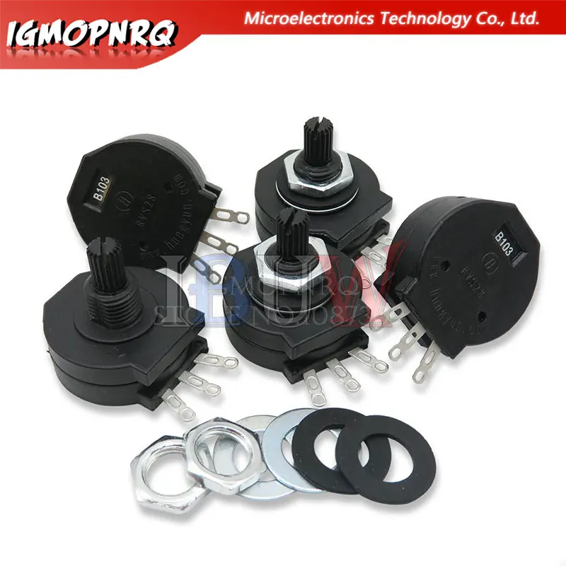 

2PCS RVS28P 2W 1K 10K welding machine Parts 3PIN 6PIN 103 102 Electric welding machine potentiometer plastic package