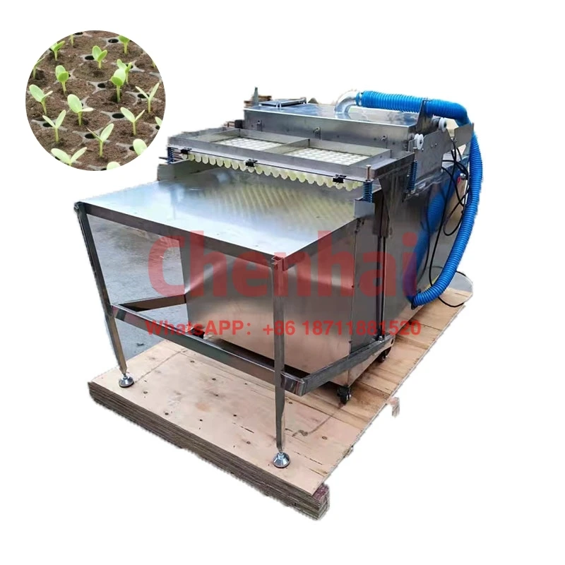 

220V Semi-automatic Hole Tray Seeder Chili Tomato Grass Flower Seed Sowing Machine Crop Planting Cultivation Plate