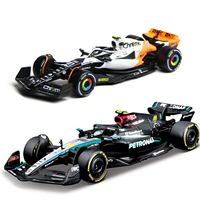 New 2024 F1 Bburago 1:43 Mclaren Mcl38 Miami Gp Monaco Gp Amg W15 F1 Alloy Miniature Diecast Model F1 Champion Mcl38 Toys Gift