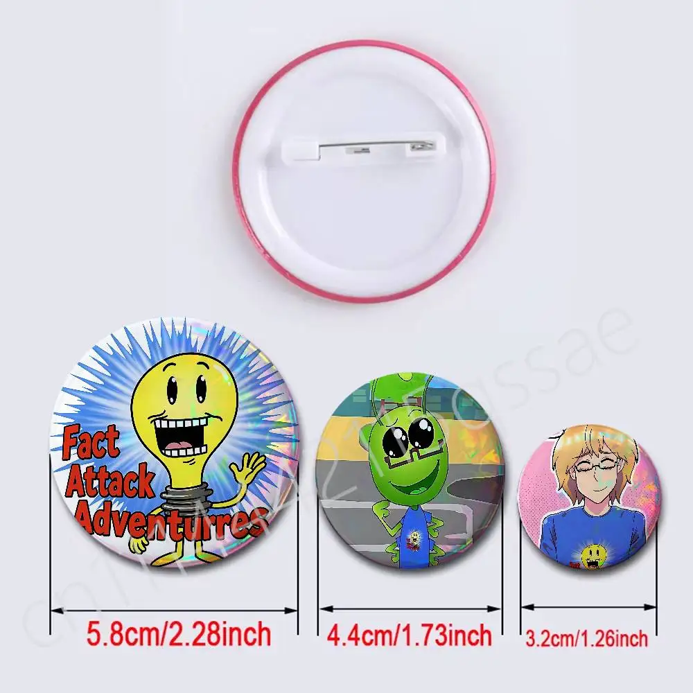 FOR FAA Jasper Badges Button Round Creative Pin Brooch Badge Bag Decor Accessories Fans Collect Friends Gifts