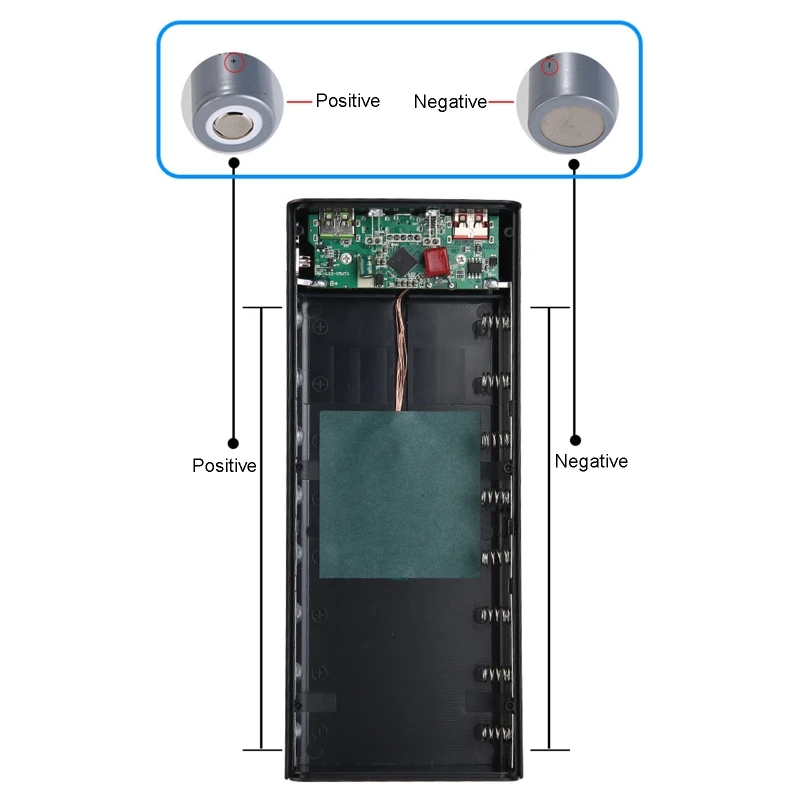 Корпус внешнего аккумулятора 21700 с 8 слотами, 10 Вт, 22,5 Вт, QC3.0, ЖК-дисплей, чехол для аккумулятора 5 Вт, 15 Вт, коробка для беспроводной зарядки