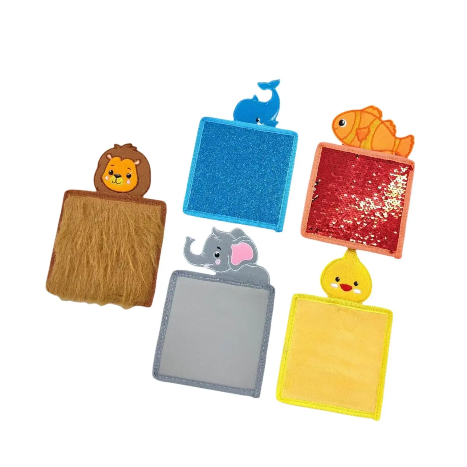 5 stuks zintuiglijke matten dierlijke vorm ontwikkeling intelligentie tactiel leren educatief emotionele mat zintuiglijke tapijt voor thuis dagverzorging