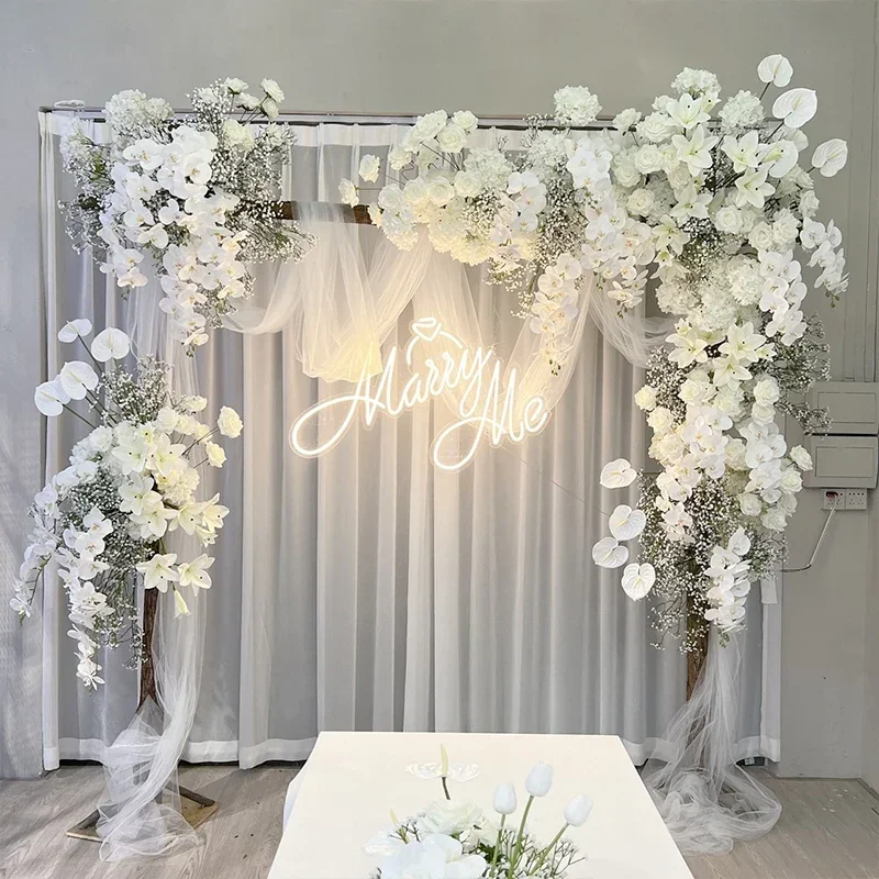 Babysbreath Artificial Flowers Wedding Backdrop Decoration Arch Flower Arrangement Silk Hydrangea Flower Bunch Home Decor