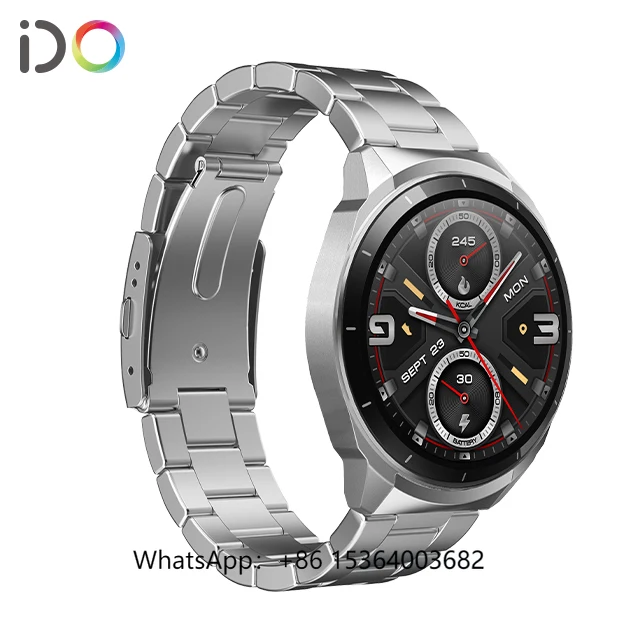 

TJXL-Fashionable Design Smart Watch 1.43\" AMOLED Screen IP68 Waterproof Fitness Health Monitoring for IOS Answer Call Sleep Tra