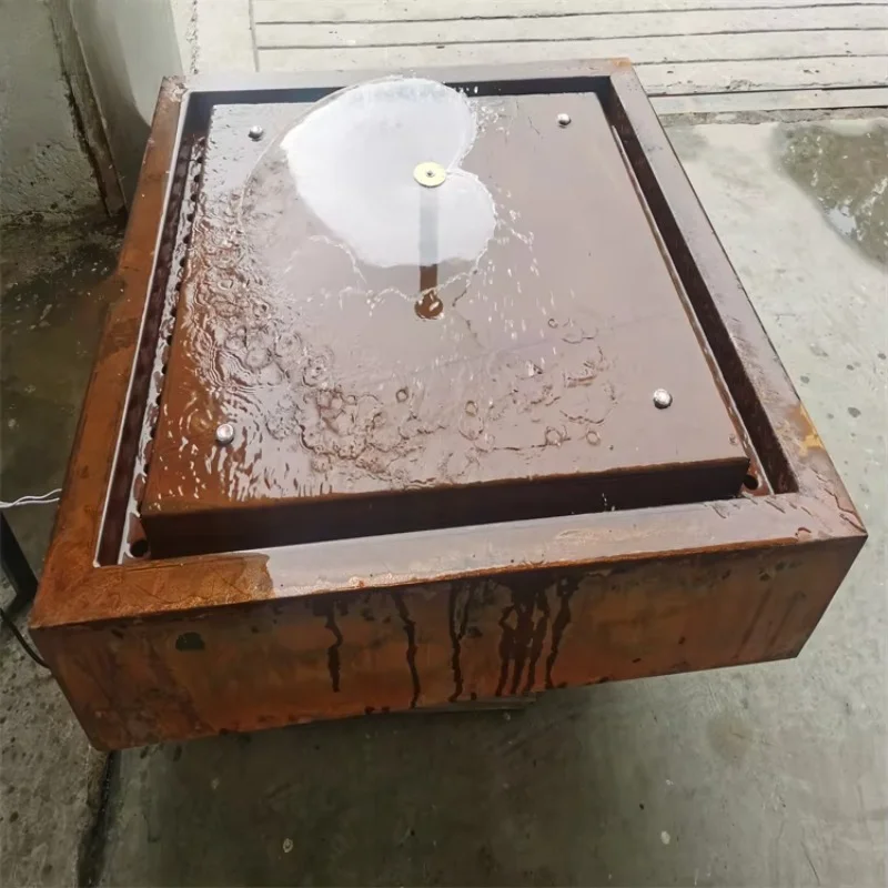 Water fountain outdoor rain curtain water feature fountain outdoor waterfall