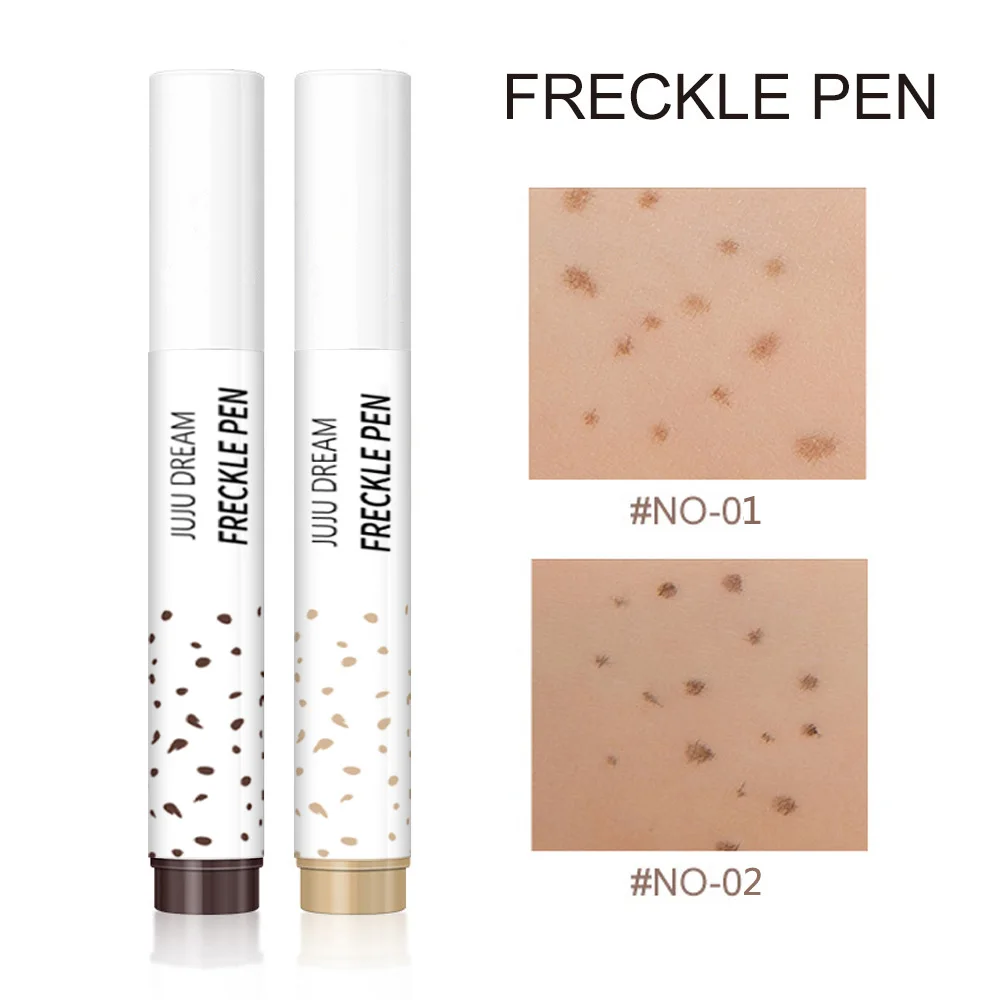 そばかすペンナチュラルフェイクスポットシミュレーション、防水耐久性、簡単に着色できるアイライナードットペンメイクアップツール