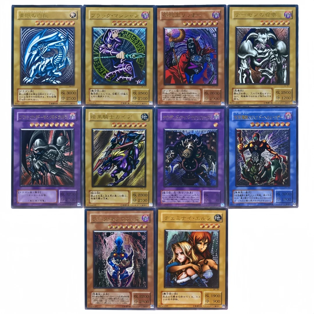Yu-Gi-Oh! Coleção de Jogos DIY: Cartas Flash Brutas UTR Toon Gemini Elf Gaia The Fierce Knight Thousand-Eyes - Brinquedo de Cartas de Anime Limitado