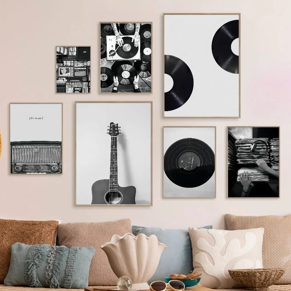 Nordic Vintage Vinyl Records Anime Posters Sticky HD Quality Poster Wall Art Painting Study Wall Decor