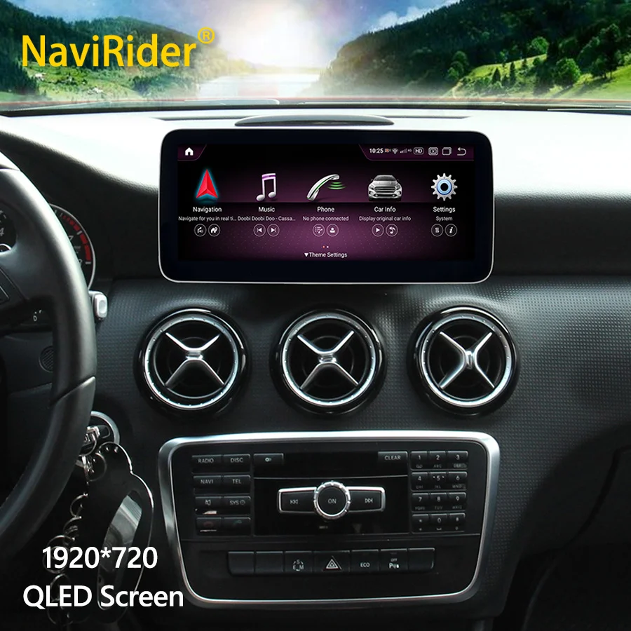 

Автомобильный мультимедийный видеоплеер, Qled экран 12,3 дюйма для Benz A200, A220, A250, A45, A250, A260, A180, W176, 2017, Android 12, с GPS