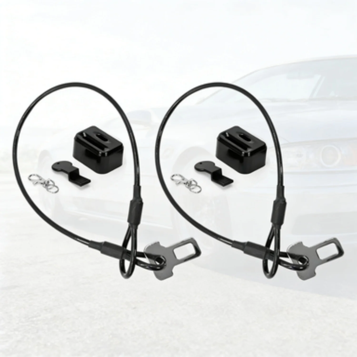 

Комплект из 2-х ремней-замков для дверей автодома, использующих крепление для ремня безопасности, износостойкие противоугонные аксессуары для блокировки дверей.