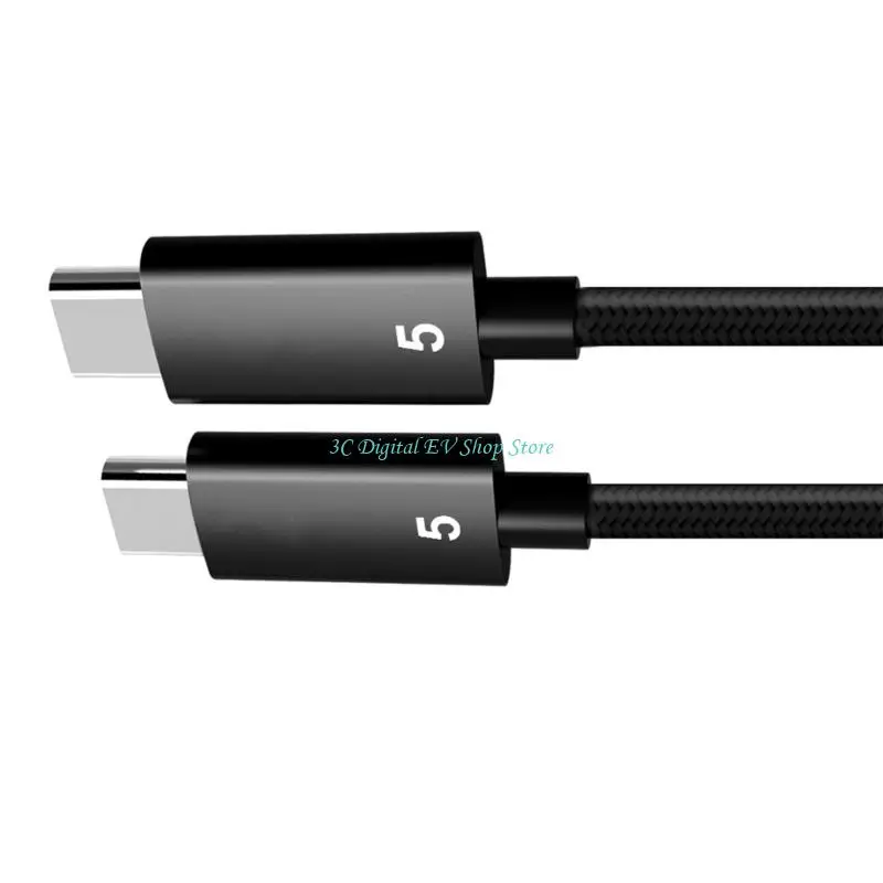 

E74D PD240W Power 16K 60 Гц USB4 Кабель для передачи данных 80 Гбит/с Коаксиальный плетеный кабель для передачи данных