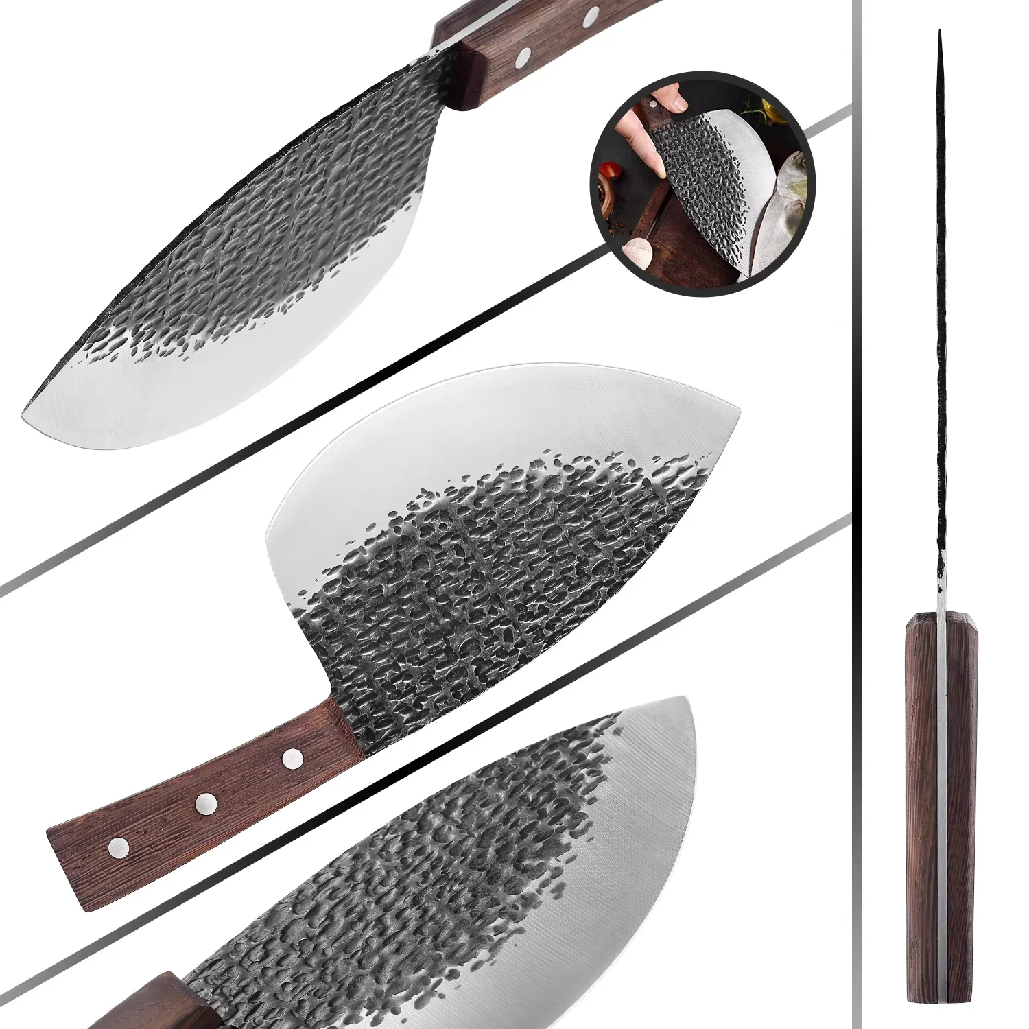 Hand Forging Serbian Chef Knif - đánh giá và giá Wok Carbon Steel