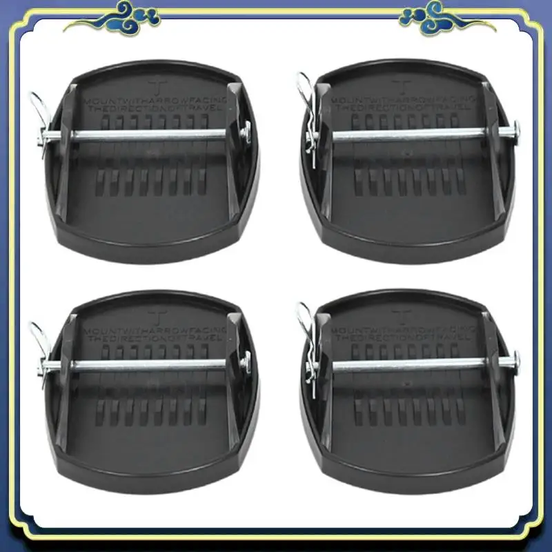 

AU16-4 PCS Подставки-опоры для колес каравана, черные, металл+пластик, для автодомов, прицепов, кемперов, RV