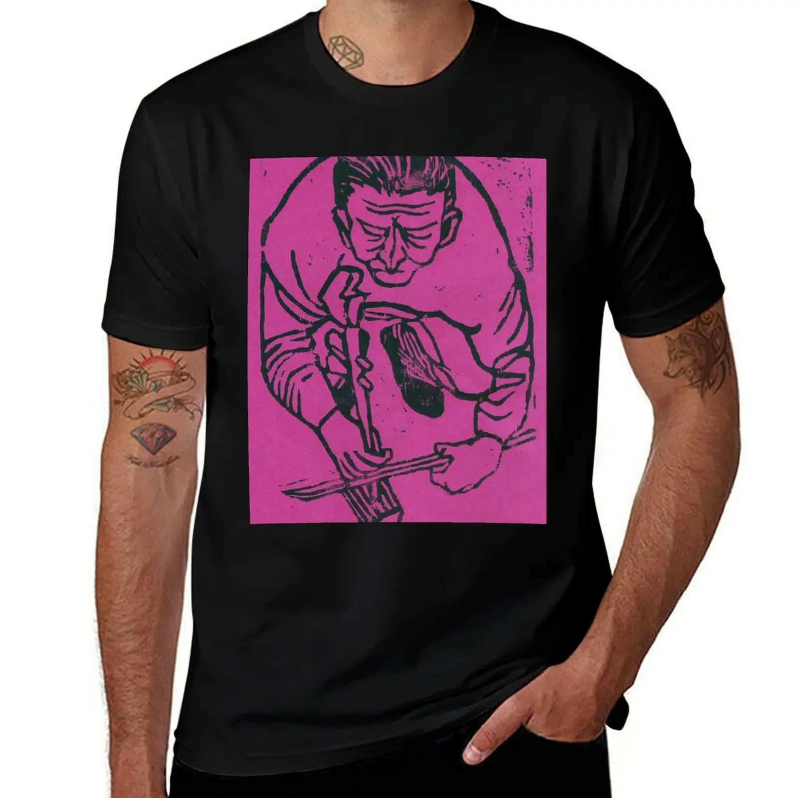 Erhu player (large) T-Shirt Outdoor Sports Short Sleeve Top