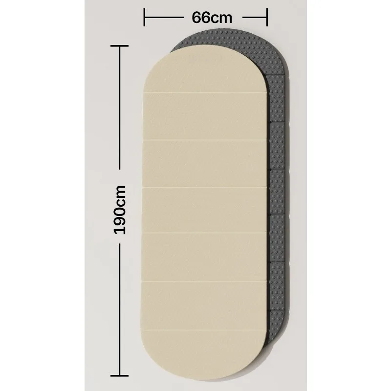 Thickened Foldable Yoga Mat, Non-Slip Shock Absorbing Exercise Mat for Home Workout